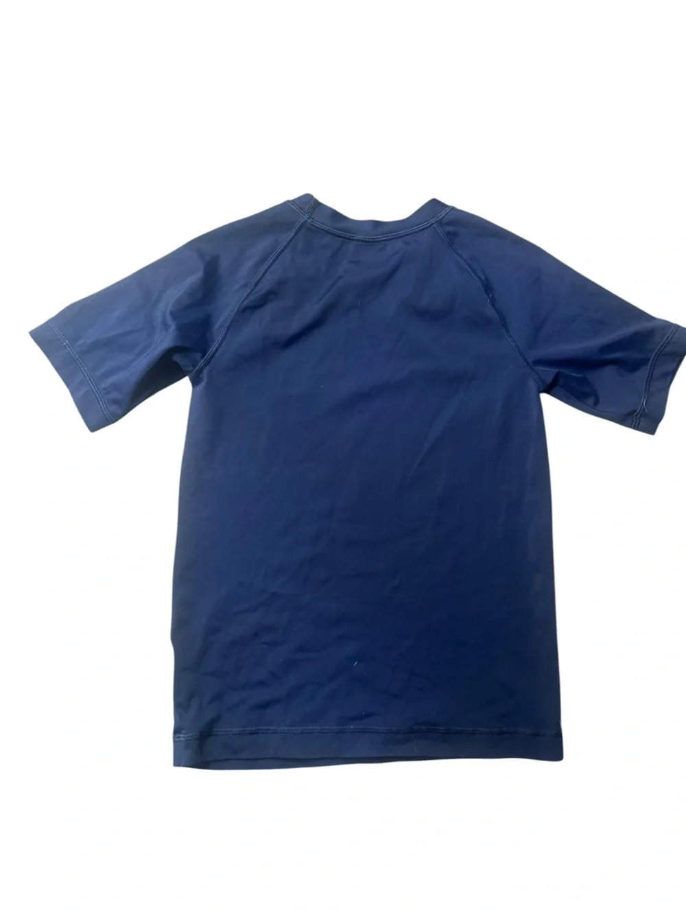 Hanna Andersson Boys Blue Short Sleeve Rash Guard Swim Shirt Size‎ 8